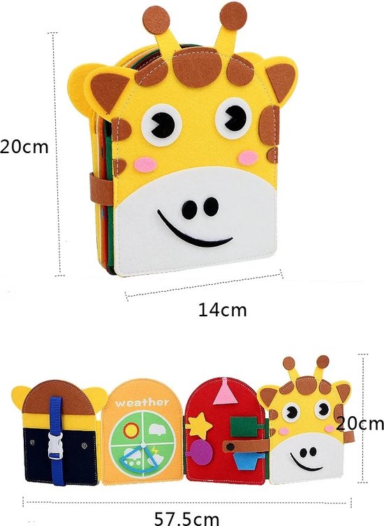 Phooba Busy Board Montessori Speelgoed - Educatief Activiteitenbord voor Kinderen