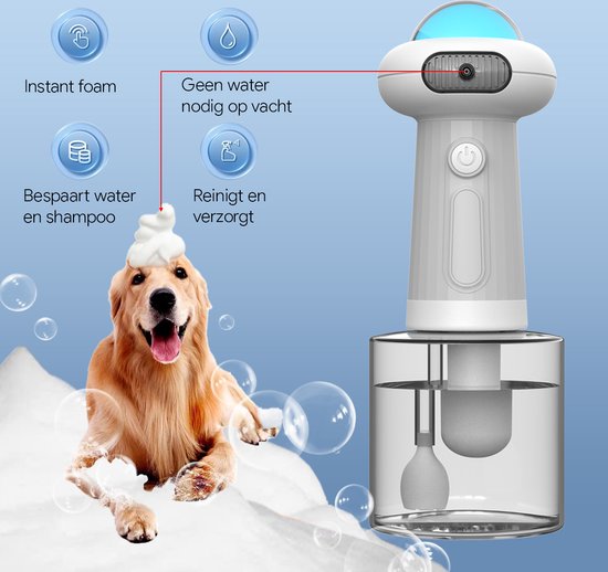 Phooba Hondenshampoo Dispenser - Hondenshampoo - Honden Conditioner - Hondenspray - Grijs