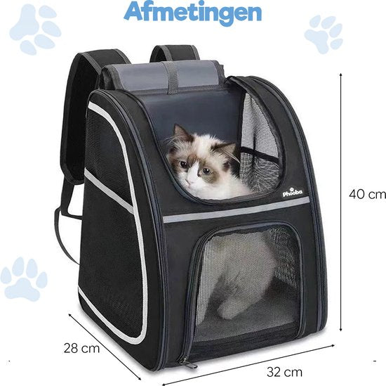 Phooba Hondenrugzak - Comfortabele & Waterdichte Draagrugzak voor Hond en Kat