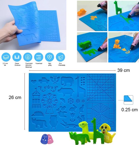 Phooba 3D Pen Set voor Kinderen & Creatievelingen - Complete XL Starterset met 60M Filament