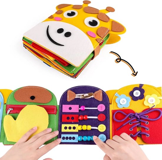 Phooba Busy Board Montessori Speelgoed - Educatief Activiteitenbord voor Kinderen