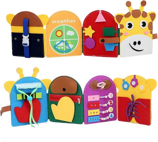 Phooba Busy Board Montessori Speelgoed - Educatief Activiteitenbord voor Kinderen