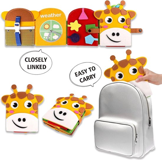 Phooba Busy Board Montessori Speelgoed - Educatief Activiteitenbord voor Kinderen