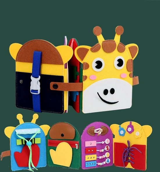 Phooba Busy Board Montessori Speelgoed - Educatief Activiteitenbord voor Kinderen