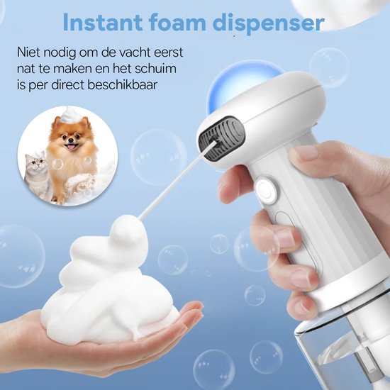Phooba Hondenshampoo Dispenser - Hondenshampoo - Honden Conditioner - Hondenspray - Grijs