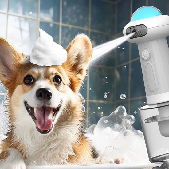Phooba Hondenshampoo Dispenser - Hondenshampoo - Honden Conditioner - Hondenspray - Grijs
