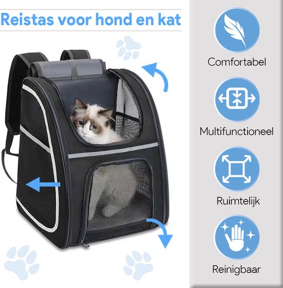 Phooba Hondenrugzak - Comfortabele & Waterdichte Draagrugzak voor Hond en Kat